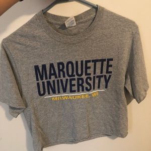 Marquette University Cropped Tee